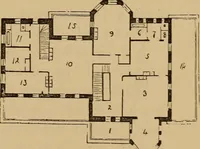 An illustration from Hobbs's architecture: containing designs and ground plans for villas, cottages and other edifices, both suburban and rural, adapted to the United States. With rules for criticism, and introduction (1876)