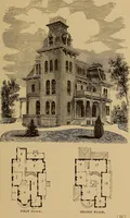 Picture 31 of 188 from Hobbs's architecture: containing designs and ground plans for villas, cottages and other edifices, both suburban and rural, adapted to the United States. With rules for criticism, and introduction (1876), leaf 64