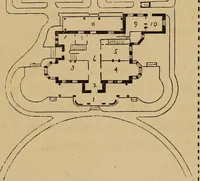 An illustration from Hobbs's architecture: containing designs and ground plans for villas, cottages and other edifices, both suburban and rural, adapted to the United States. With rules for criticism, and introduction (1876)