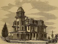 An illustration from Hobbs's architecture: containing designs and ground plans for villas, cottages and other edifices, both suburban and rural, adapted to the United States. With rules for criticism, and introduction (1876)