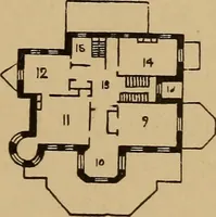 Picture 36 of 188 from Hobbs's architecture: containing designs and ground plans for villas, cottages and other edifices, both suburban and rural, adapted to the United States. With rules for criticism, and introduction (1876), leaf 68