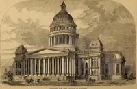 An illustration from Hobbs's architecture: containing designs and ground plans for villas, cottages and other edifices, both suburban and rural, adapted to the United States. With rules for criticism, and introduction (1876)