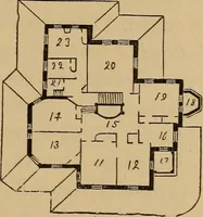 Picture 39 of 188 from Hobbs's architecture: containing designs and ground plans for villas, cottages and other edifices, both suburban and rural, adapted to the United States. With rules for criticism, and introduction (1876), leaf 70