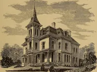 An illustration from Hobbs's architecture: containing designs and ground plans for villas, cottages and other edifices, both suburban and rural, adapted to the United States. With rules for criticism, and introduction (1876)