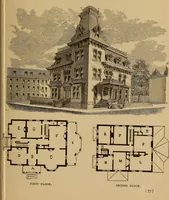 An illustration from Hobbs's architecture: containing designs and ground plans for villas, cottages and other edifices, both suburban and rural, adapted to the United States. With rules for criticism, and introduction (1876)