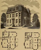 Picture 53 of 188 from Hobbs's architecture: containing designs and ground plans for villas, cottages and other edifices, both suburban and rural, adapted to the United States. With rules for criticism, and introduction (1876), leaf 88