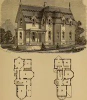 Picture 56 of 188 from Hobbs's architecture: containing designs and ground plans for villas, cottages and other edifices, both suburban and rural, adapted to the United States. With rules for criticism, and introduction (1876), leaf 94
