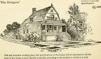 An illustration from Hodgson's low cost American homes; perspective views and floor plans of one hundred low and medium priced houses (1905)