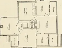 An illustration from Hodgson's low cost American homes; perspective views and floor plans of one hundred low and medium priced houses (1905)
