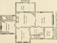 An illustration from Hodgson's low cost American homes; perspective views and floor plans of one hundred low and medium priced houses (1905)