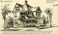 An illustration from Hodgson's low cost American homes; perspective views and floor plans of one hundred low and medium priced houses (1905)