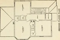 An illustration from Hodgson's low cost American homes; perspective views and floor plans of one hundred low and medium priced houses (1905)