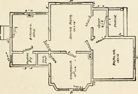 An illustration from Hodgson's low cost American homes; perspective views and floor plans of one hundred low and medium priced houses (1905)