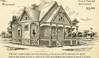 An illustration from Hodgson's low cost American homes; perspective views and floor plans of one hundred low and medium priced houses (1905)