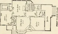 An illustration from Hodgson's low cost American homes; perspective views and floor plans of one hundred low and medium priced houses (1905)