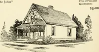 An illustration from Hodgson's low cost American homes; perspective views and floor plans of one hundred low and medium priced houses (1905)