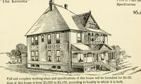 An illustration from Hodgson's low cost American homes; perspective views and floor plans of one hundred low and medium priced houses (1905)