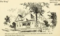 An illustration from Hodgson's low cost American homes; perspective views and floor plans of one hundred low and medium priced houses (1905)