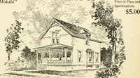 An illustration from Hodgson's low cost American homes; perspective views and floor plans of one hundred low and medium priced houses (1905)