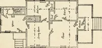 An illustration from Hodgson's low cost American homes; perspective views and floor plans of one hundred low and medium priced houses (1905)