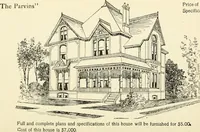 Picture 160 of 283 from Hodgson's low cost American homes; perspective views and floor plans of one hundred low and medium priced houses (1905), leaf 157