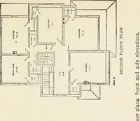 An illustration from Hodgson's low cost American homes; perspective views and floor plans of one hundred low and medium priced houses (1905)
