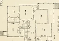 An illustration from Hodgson's low cost American homes; perspective views and floor plans of one hundred low and medium priced houses (1905)