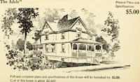 An illustration from Hodgson's low cost American homes; perspective views and floor plans of one hundred low and medium priced houses (1905)