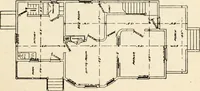 An illustration from Hodgson's low cost American homes; perspective views and floor plans of one hundred low and medium priced houses (1905)