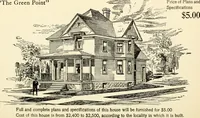 An illustration from Hodgson's low cost American homes; perspective views and floor plans of one hundred low and medium priced houses (1905)
