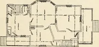 An illustration from Hodgson's low cost American homes; perspective views and floor plans of one hundred low and medium priced houses (1905)