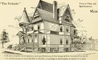 An illustration from Hodgson's low cost American homes; perspective views and floor plans of one hundred low and medium priced houses (1905)