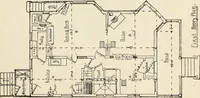 An illustration from Hodgson's low cost American homes; perspective views and floor plans of one hundred low and medium priced houses (1905)