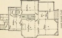 An illustration from Hodgson's low cost American homes; perspective views and floor plans of one hundred low and medium priced houses (1905)