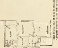 An illustration from Hodgson's low cost American homes; perspective views and floor plans of one hundred low and medium priced houses (1905)
