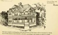 An illustration from Hodgson's low cost American homes; perspective views and floor plans of one hundred low and medium priced houses (1905)