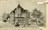 An illustration from Hodgson's low cost American homes; perspective views and floor plans of one hundred low and medium priced houses (1905)