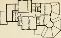An illustration from Hodgson's low cost American homes; perspective views and floor plans of one hundred low and medium priced houses (1905)