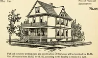 An illustration from Hodgson's low cost American homes; perspective views and floor plans of one hundred low and medium priced houses (1905)