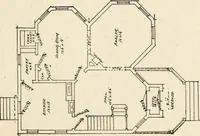 An illustration from Hodgson's low cost American homes; perspective views and floor plans of one hundred low and medium priced houses (1905)
