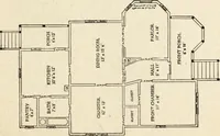 An illustration from Hodgson's low cost American homes; perspective views and floor plans of one hundred low and medium priced houses (1905)