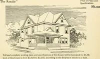 An illustration from Hodgson's low cost American homes; perspective views and floor plans of one hundred low and medium priced houses (1905)
