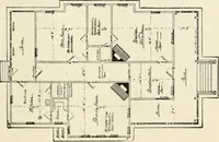 An illustration from Hodgson's low cost American homes; perspective views and floor plans of one hundred low and medium priced houses (1905)