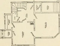 An illustration from Hodgson's low cost American homes; perspective views and floor plans of one hundred low and medium priced houses (1905)