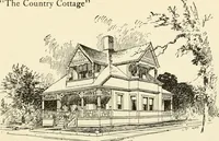 An illustration from Hodgson's low cost American homes; perspective views and floor plans of one hundred low and medium priced houses (1905)