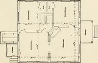 An illustration from Hodgson's low cost American homes; perspective views and floor plans of one hundred low and medium priced houses (1905)