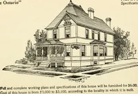 An illustration from Hodgson's low cost American homes; perspective views and floor plans of one hundred low and medium priced houses (1905)