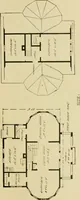 An illustration from Hodgson's modern house building : perspective views and floor plans of fifty low and medium priced houses ; full and complete working plans and specifications of any of these houses will be mailed at the low prices named, on the same day the order is received ; illustrated (1905)