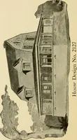 An illustration from Hodgson's modern house building : perspective views and floor plans of fifty low and medium priced houses ; full and complete working plans and specifications of any of these houses will be mailed at the low prices named, on the same day the order is received ; illustrated (1905)