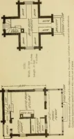 An illustration from Hodgson's modern house building : perspective views and floor plans of fifty low and medium priced houses ; full and complete working plans and specifications of any of these houses will be mailed at the low prices named, on the same day the order is received ; illustrated (1905)